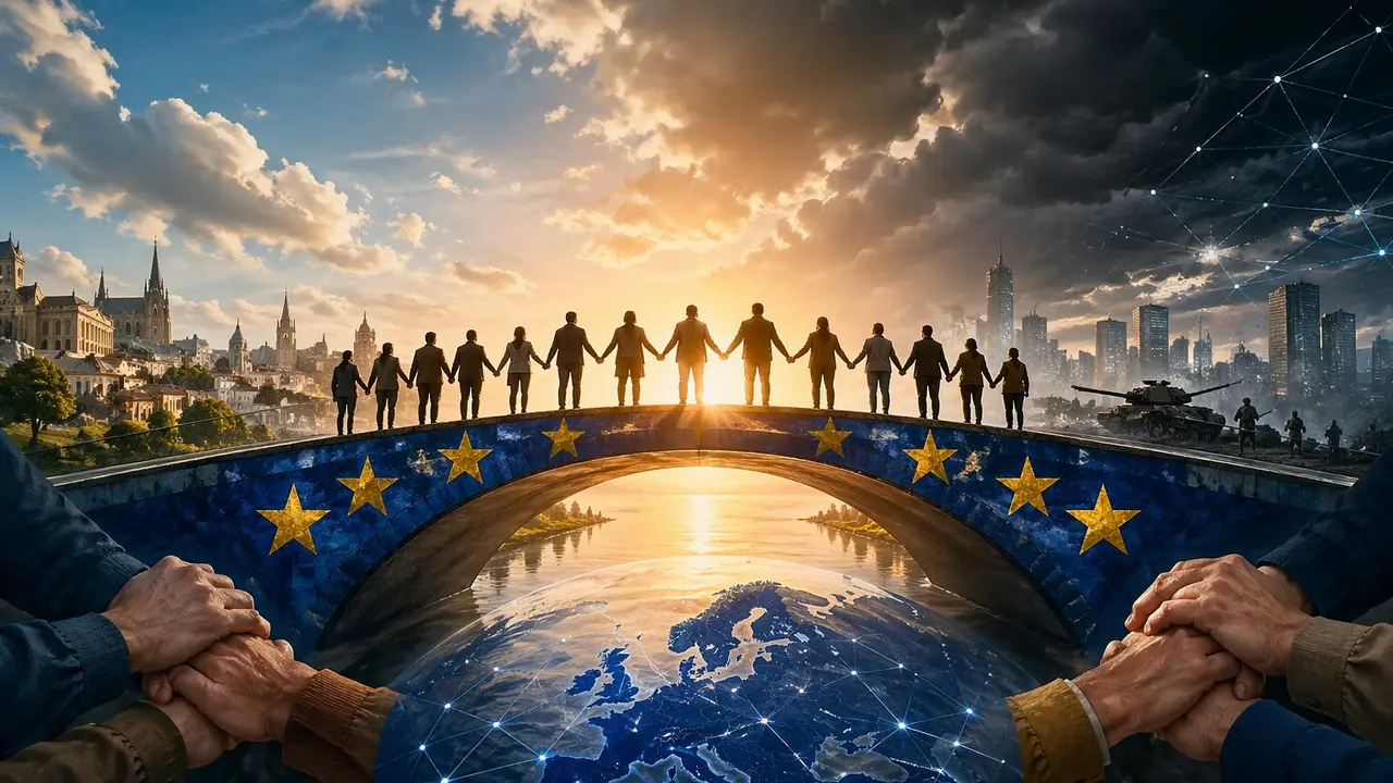 Ilustraci&oacute;n sobre la integraci&oacute;n pol&iacute;tica en la UE, hoy m&aacute;s necesaria que nunca. / Mundiario