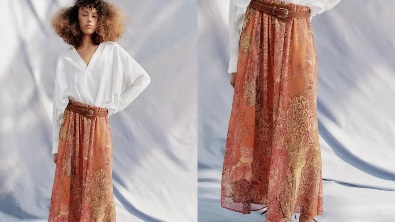 Falda estapada, Zara.com.