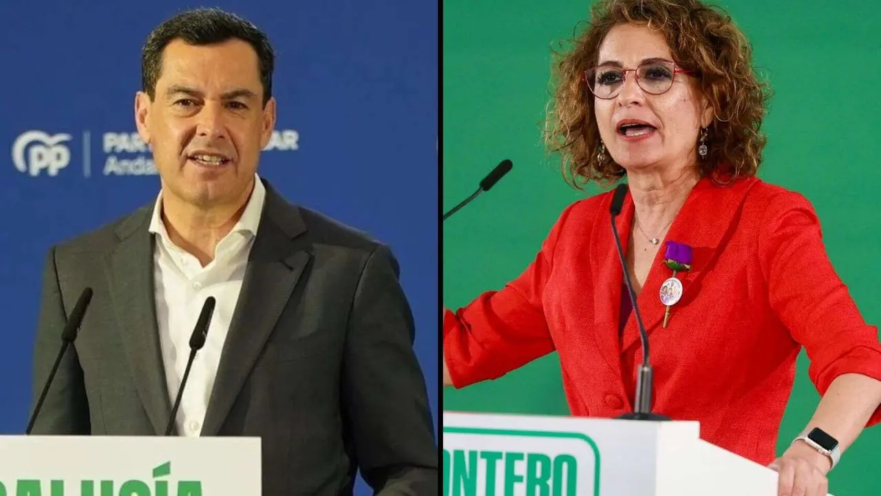 Juan Manuel Moreno y Mar&iacute;a Jes&uacute;s Montero. / RR SS.