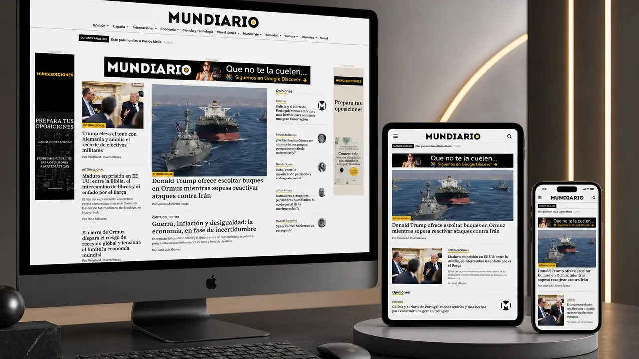 MUNDIARIO, en sus versiones para ordenador de mesa, tableta y m&oacute;vil. / Mundiario