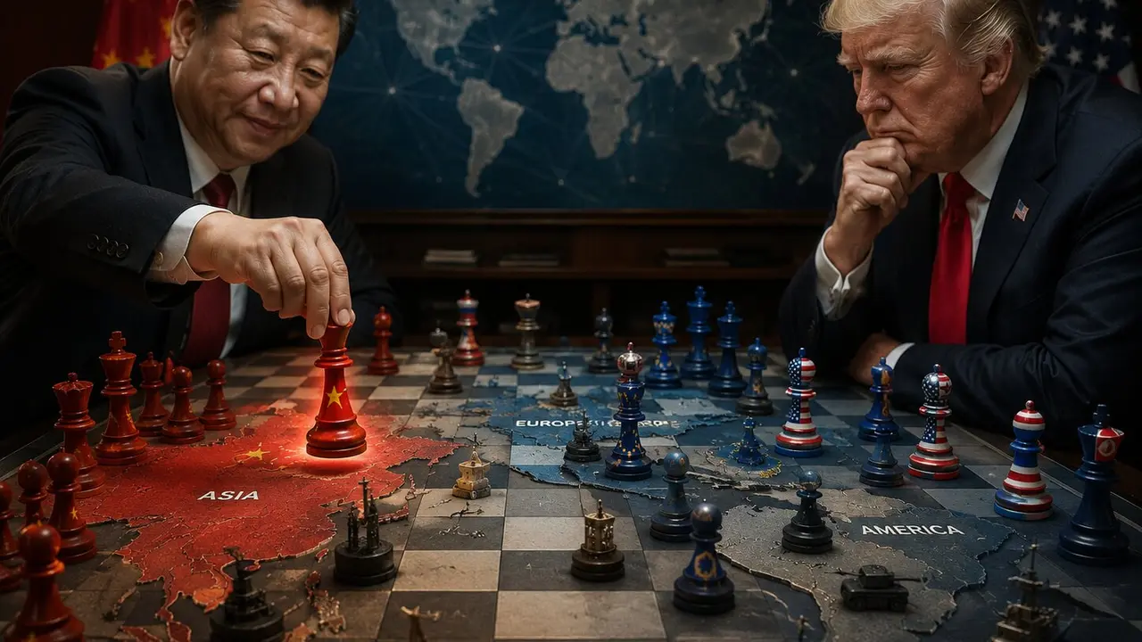 La partida geopol&iacute;tica entre potencias con Xi Jinping y Donald Trump. / Mundiario.