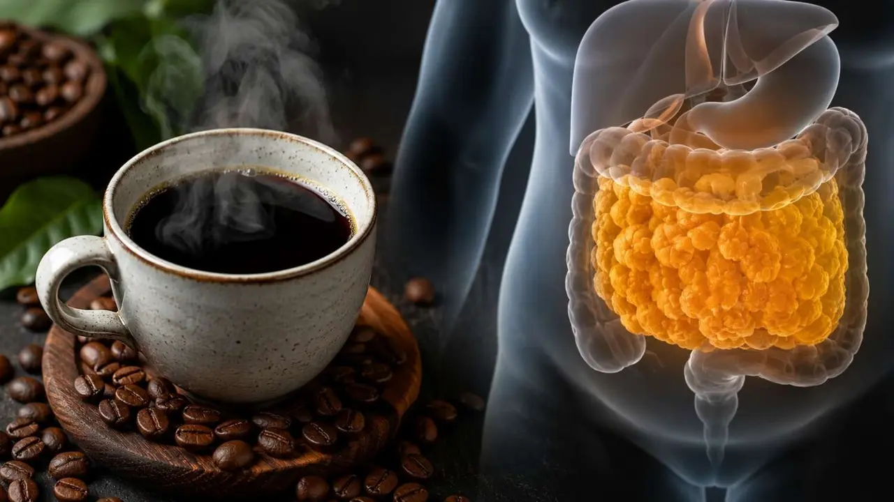 Caf&eacute; y anatom&iacute;a - contraste visual. / IA.