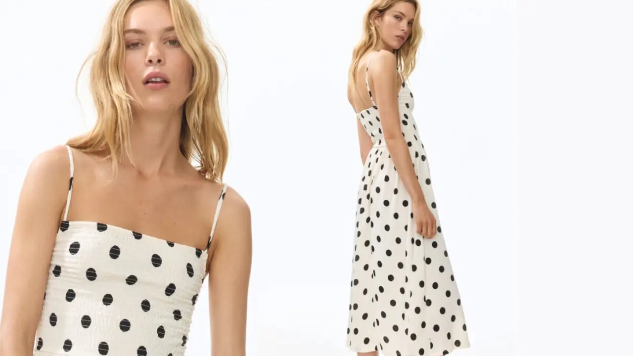 Vestido lunares, H&M.com.