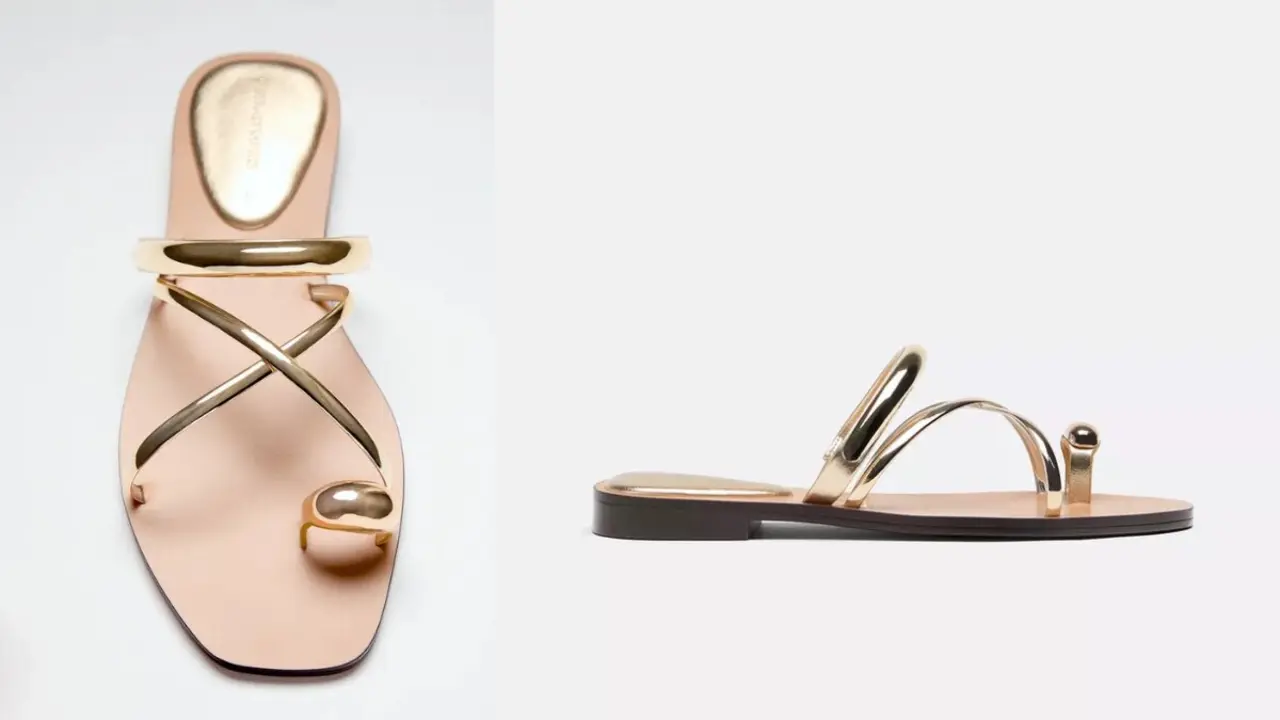 Sandalias planas, Stradivarius.com.