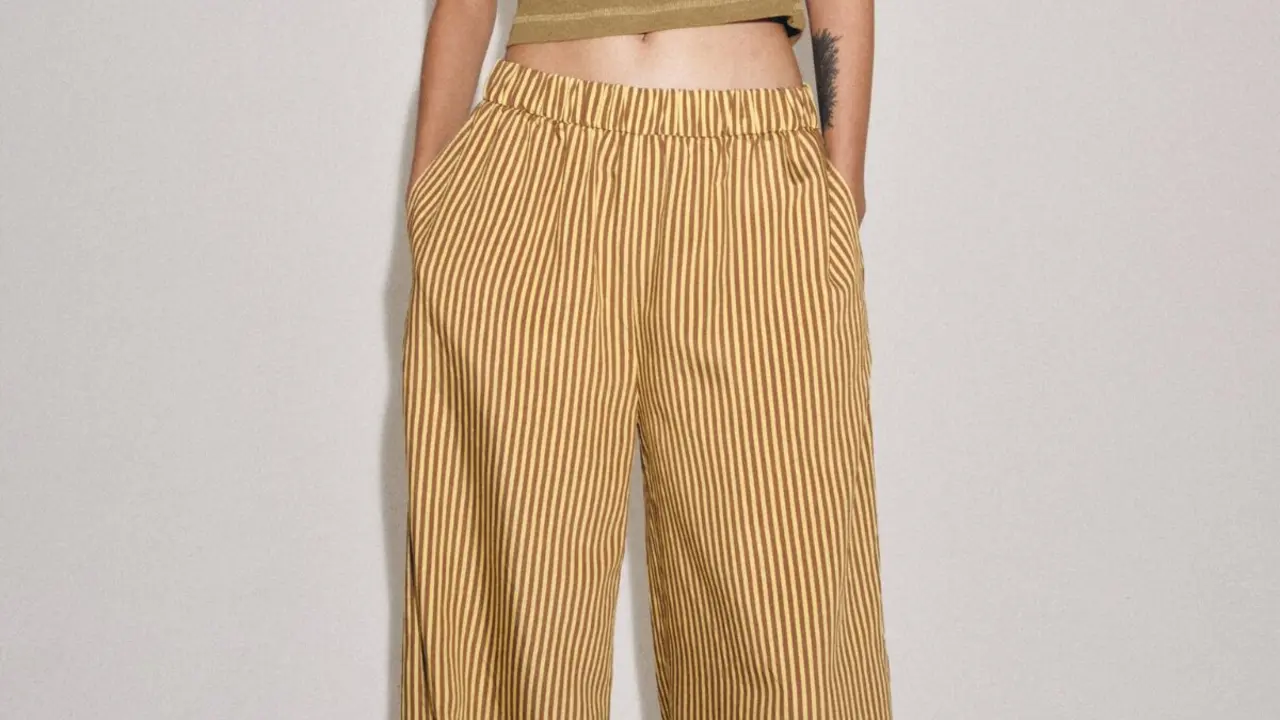 Pantalon a rayas, Zara.com.