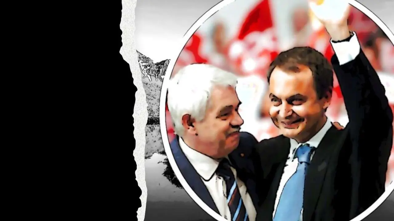 Maragall y Zapatero cuando ideaeron la Espa&ntilde;a asim&eacute;trica. / RR SS de F.R.