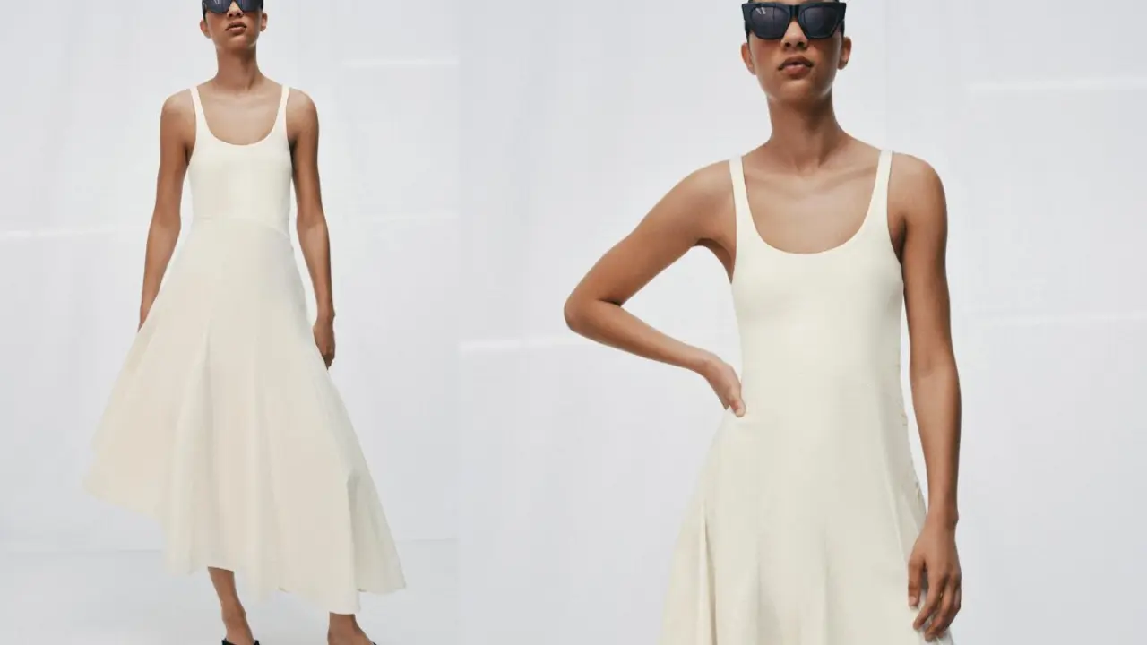 Vestido combinado, Zara.com.