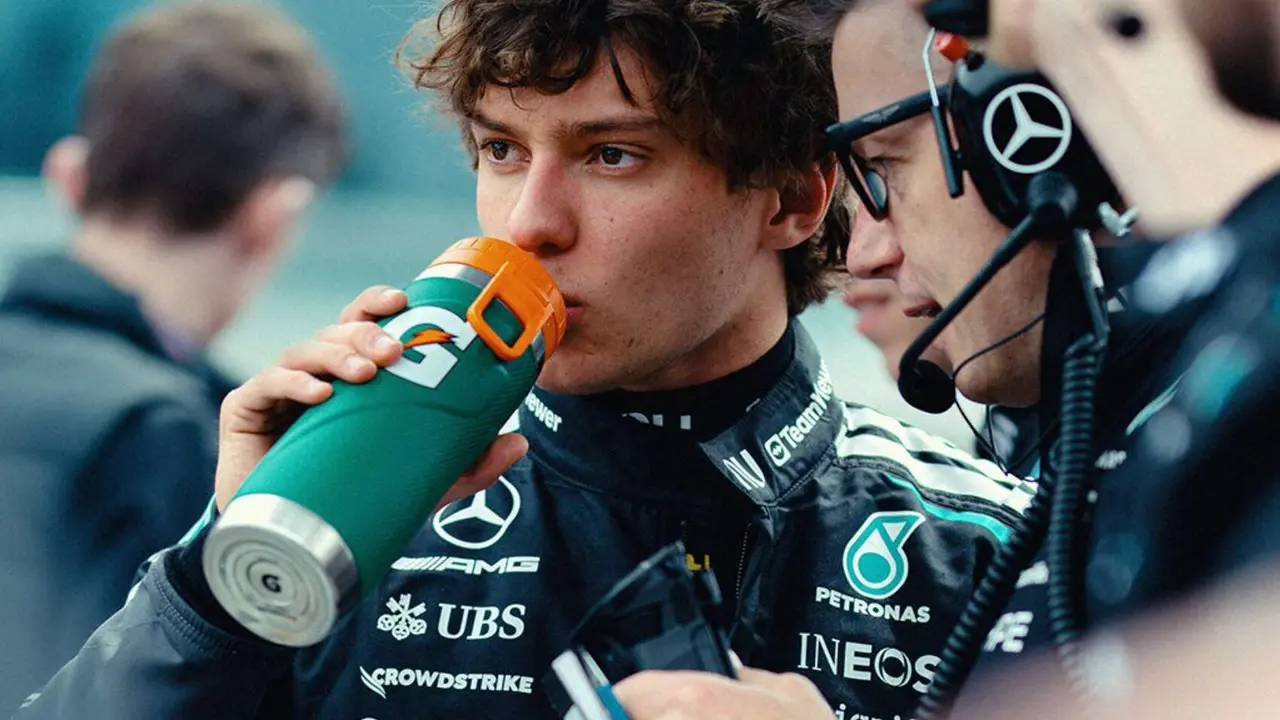Kimi Antonelli. /   @MercedesAMGF1