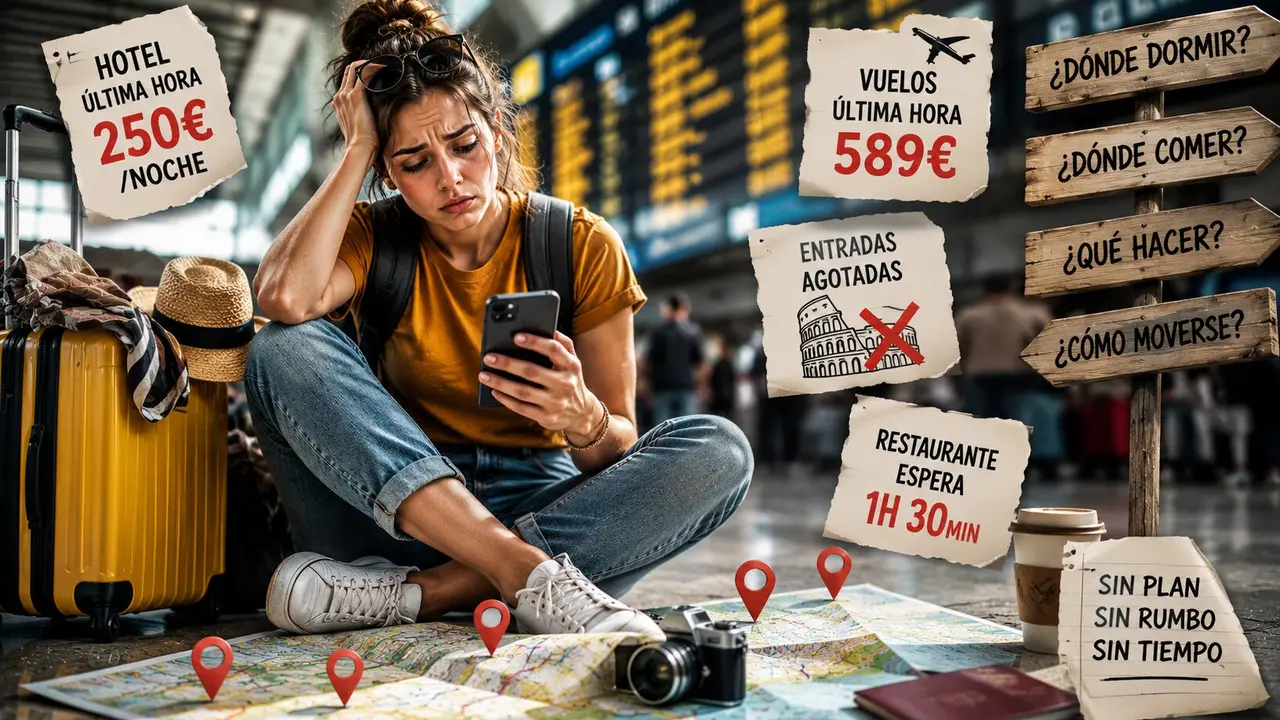Caos de viaje y estr&eacute;s terminal. / Mundiario