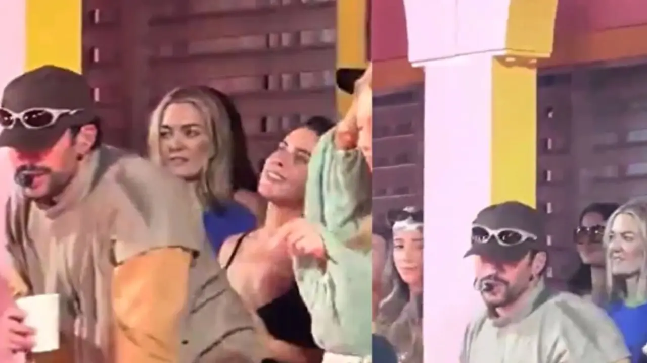 Marta Ortega con Bad Bunny en La Casita. / RRSS.