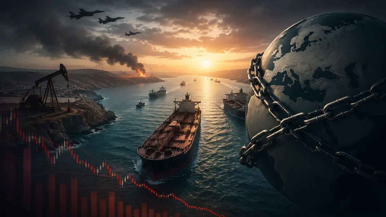 Crisis global en el estrecho de Ormuz. / IA.