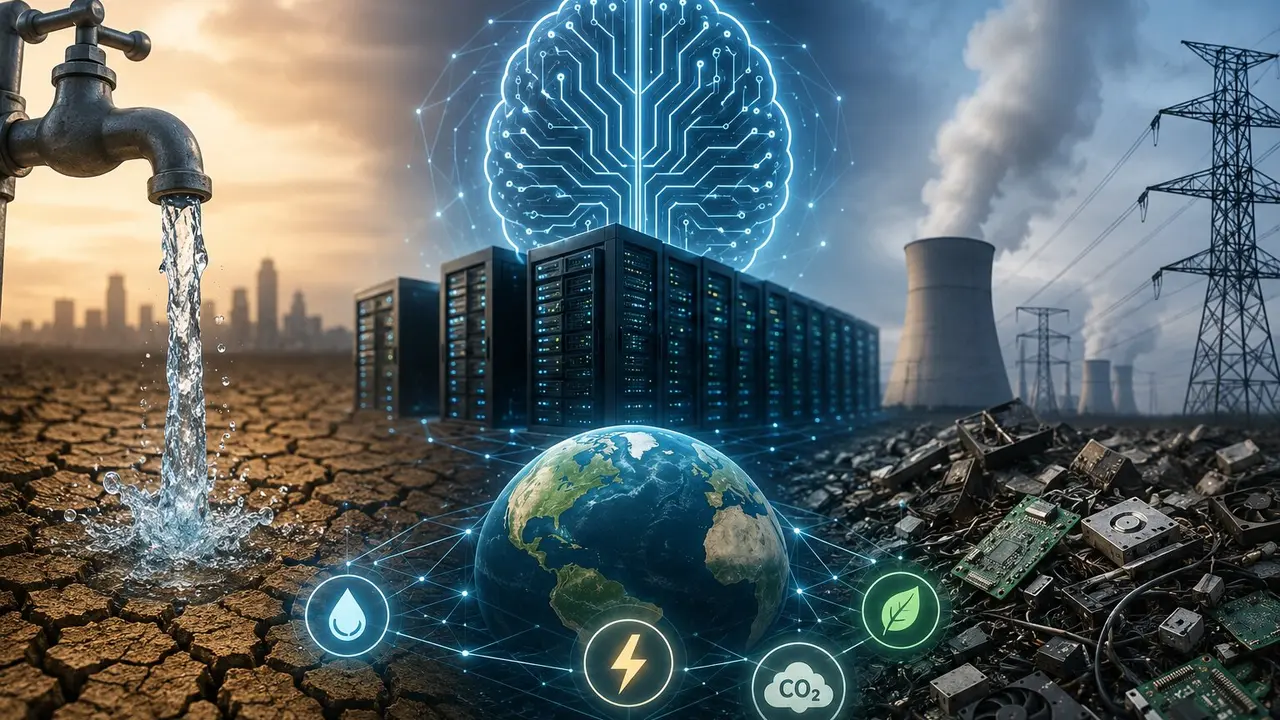 La IA dispara su huella ambiental y plantea retos urgentes globales. / IA