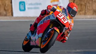 Marc M&aacute;rquez, piloto.  Box Repsol