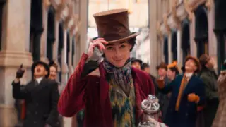 Timoth&eacute;e Chalamet como Willy Wonka en Wonka. Warner Bros