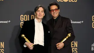 Cillian Murphy y Robert Downey Jr. en los Globos de Oro 2024./ RR SS