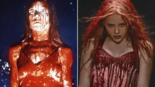 Carrie en 1976 y 2013. / RRSS