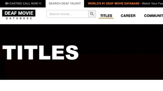 Deaf Movie Database