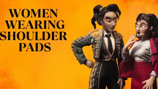 Mujeres con hombreras o Women Wearing Shoulder Pads. / RR SS