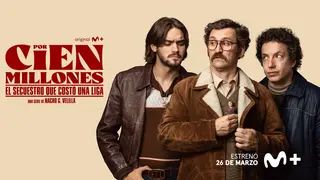 P&oacute;ster de Por cien millones. / RR SS