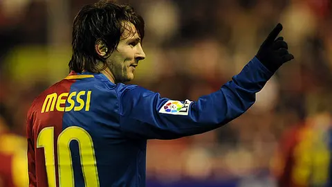El delantero Messi.