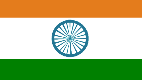 Bandera de la India.