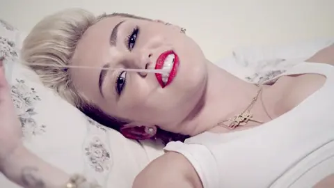 La cantante y actriz estadounidense de cine y televisi&oacute;n Miley Cyrus.