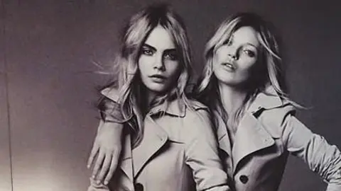 Cara Delevingne y Kate Moss.