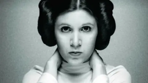 Carrie Fisher, actriz. Pinterest.
