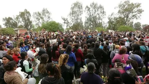 Multitudinaria despedida de Alexis