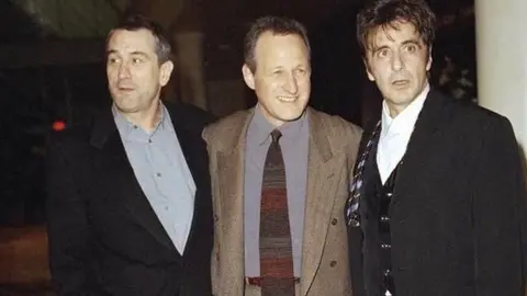 Robert De Niro, Michael Mann y Al Pacino en 1995. / IMDB