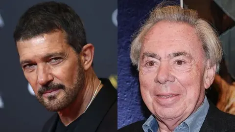 El actor Antonio Banderas y el compositor Andrew Lloyd Webber. / RRSS.