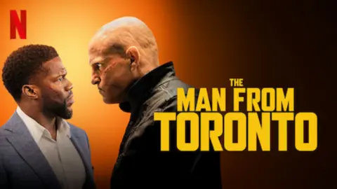 Banner promocional de The Man From Toronto. / Netflix