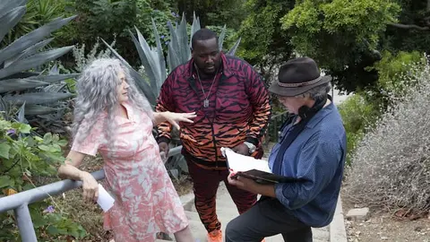 Lorenzo DeStefano y los actores Sean Young y Quinton Aaron  /Stairway to the stars