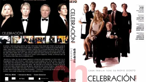 Distintos carteles de la pel&iacute;cula Celebraci&oacute;n, de Thomas Vinterberg