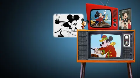 Banner promocional con los distintos estilos de animaci&oacute;n de Mickey Mouse. / Disney Plus