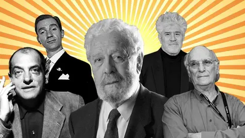 Bu&ntilde;uel, Fern&aacute;n-G&oacute;mez, Berlanga, Almod&oacute;var, Saura.