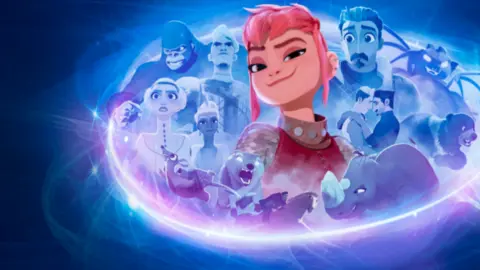 Nimona es una adaptaci&oacute;n de una novela gr&aacute;fica. / Netflix