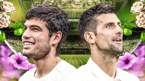 Carlos Alcaraz y Novak Djokovic jugar&aacute;n la final de Wimbledon. @Wimbledon