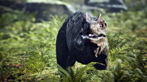 Dinosaurio hecho a trav&eacute;s de CGI./ Movistar Plus