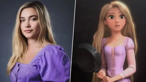 Florence Pugh podr&iacute;a ser Rapunzel. / RRSS