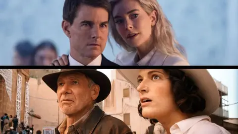Misi&oacute;n Imposible 7 e Indiana Jones 5. / Paramount y Disney.