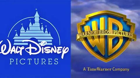 Disney y Warner logos. / RRSS