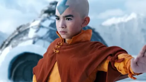 Gordon Cormier como Aang. / Netflix
