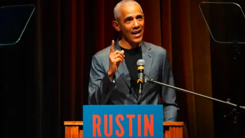 Barack Obama habla antes de la proyecci&oacute;n de Rustin en el Museo Nacional de Historia y Cultura Afroamericana. / RRSS