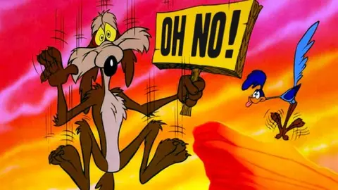 Wili Coyote en una escena cl&aacute;sica de El Correcaminos. / RR SS