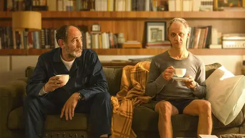 Karra Elejalde y el b&uacute;lgaro Ivan Barnev en  en la cinta Vasil / Filmax
