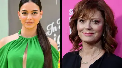 Melissa Barrera, actriz; y Susan Sarandon, actriz. / RR SS.