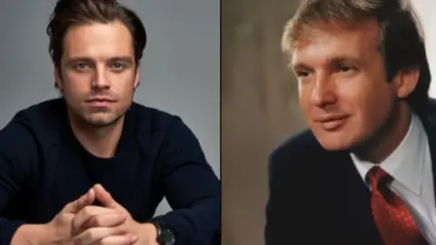 Sebastian Stan y el joven Donald Trump. / RR SS