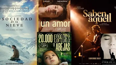 Carteles de películas nominadas a los Premios Goya 38 edición.