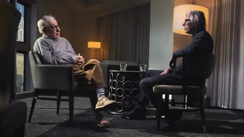 David Trueba entrevista a Woody Allen. / Movistar+